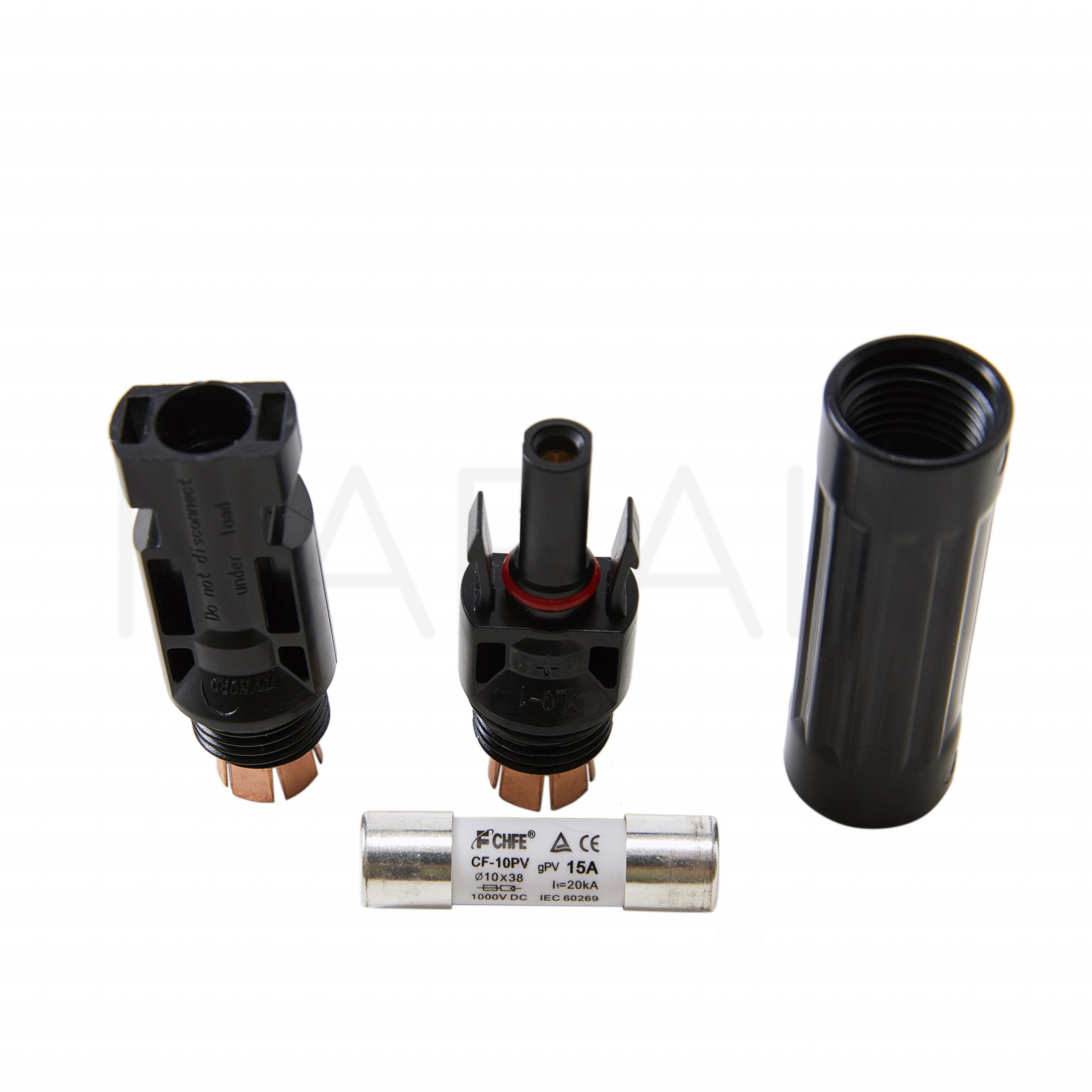 Solar Inline Fuse Connector 10A, 15A or 30A – Includes Fuse & Connector Case – Compatible with MC4