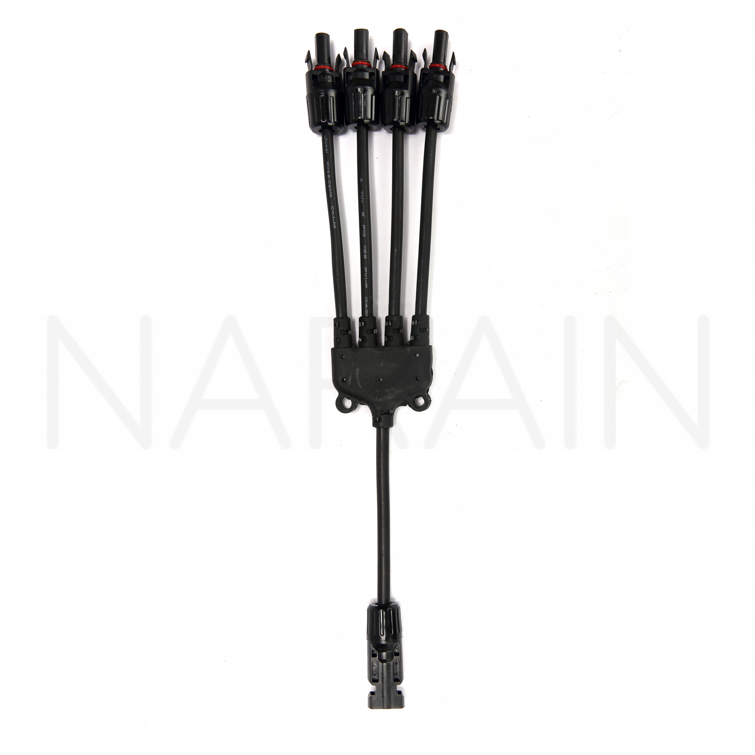 Solar Quad Connector Pair with 9cm of cable (M/F) – Compatible with MC4 - Image 3