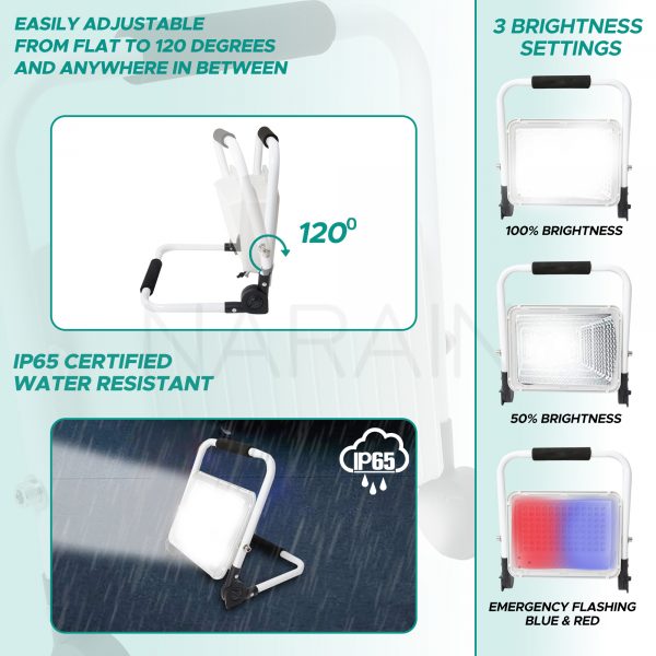 Rechargeable LED Work Lights – Battery Included – 6 Hours Work Time - Image 2