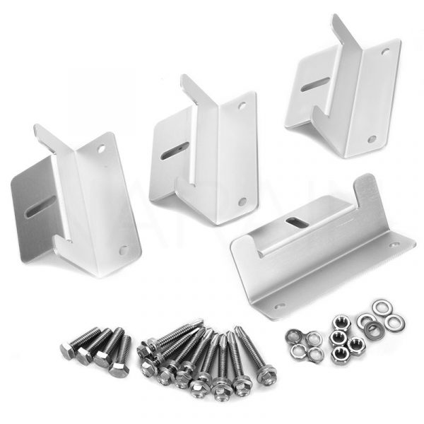8 Piece Solar Panel Mounting Z Bracket Kit with Bolts, Washers Etc - Image 8